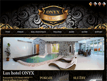 Tablet Screenshot of luxhotel-onyx.cz
